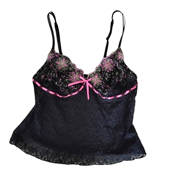 Madison Intimates Other - Madison Intimates Top Womens Medium 90s Y2K Lingeriewear Fairycore Sheer Lace